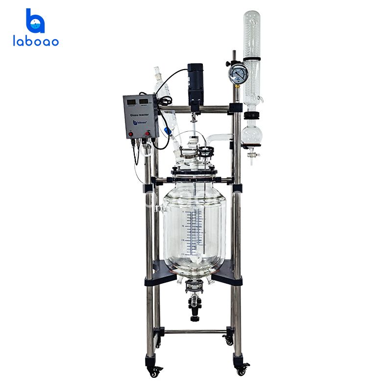 10-100L Three Layer Jacketed Glass Reactor
