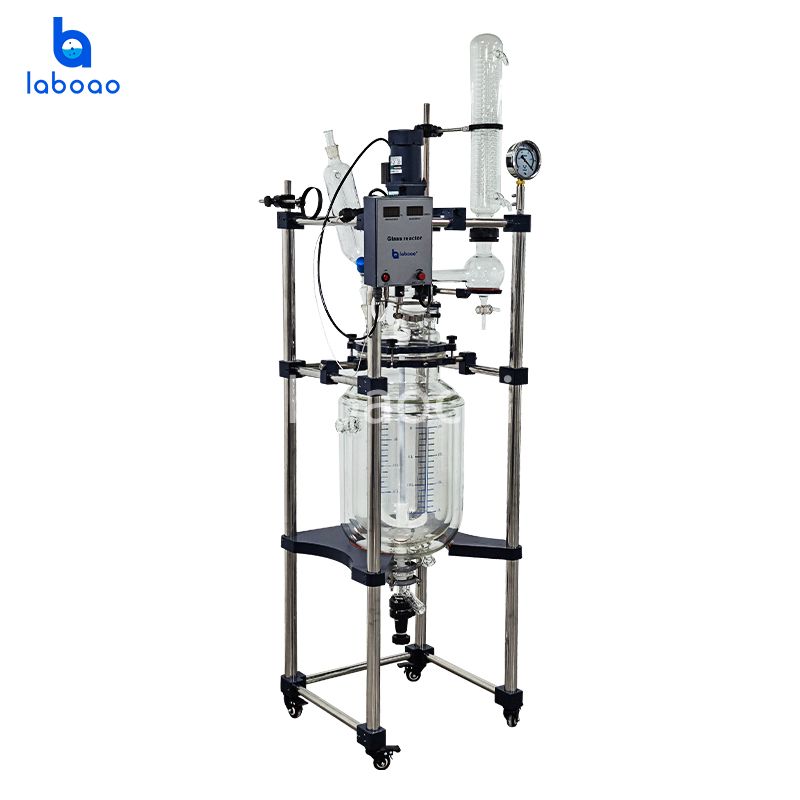 10-100L Three Layer Jacketed Glass Reactor