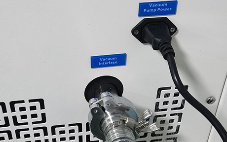 10-12kg Large Food Freeze Dryer detail - Conveniently connected vacuum pump connection port.