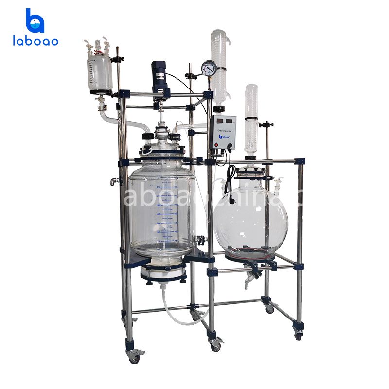 100L Crystallization Filter Jacketed Glass Reactor