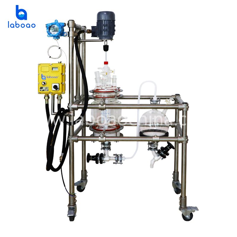 1L-5L Jacketed Glass Crystallization Filter Reactor