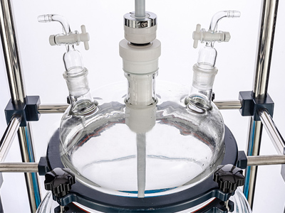 50L 100L Glass Liquid Separator detail - The stirring system adopts ceramic bearings and mechanical seals to prevent the stirring rod from being worn and chipped, high temperature resistance, abrasion resistance, and good sealing effect.