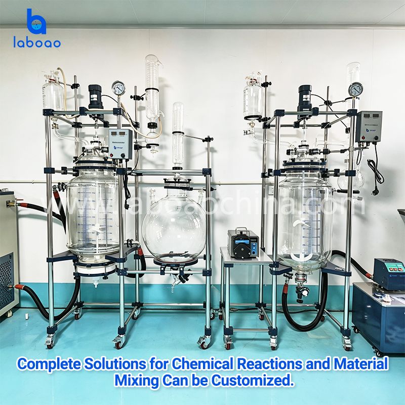 50L 80L Lab Crystallization Filter Reactor For CBD Isolate