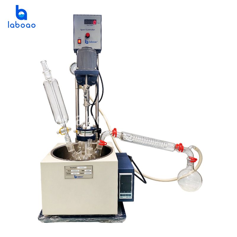 5L Single Layer Glass Reactor
