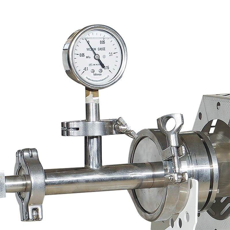 Advanced Open Type 1200°C Vacuum Atmosphere Tube Furnace detail - Intake valve, air route made of 316 stainless steel.