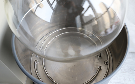 New 50L Rotary Evaporator detail - Heating bath, with lifting automatically.