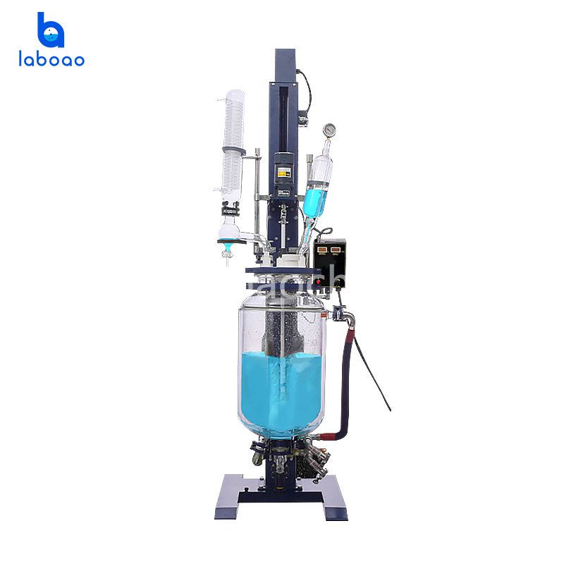 New Lifting And Rotating Double Layer Glass Reactor