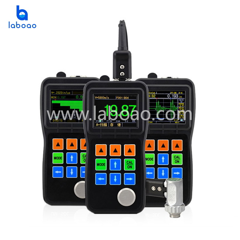 Ultrasonic Thickness Gauge With Real Time Color A/B Scanning